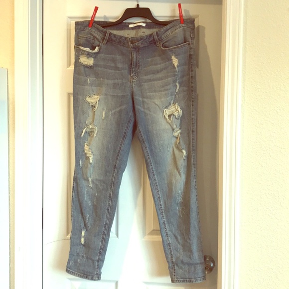 Denim - Distressed Skinny Jeans